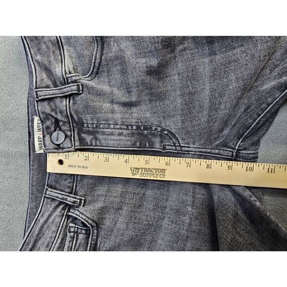Warp + Weft JFK NY City Women's Mid-Rise Skinny Denim Jeans Black Size 27 - Picture 9 of 10